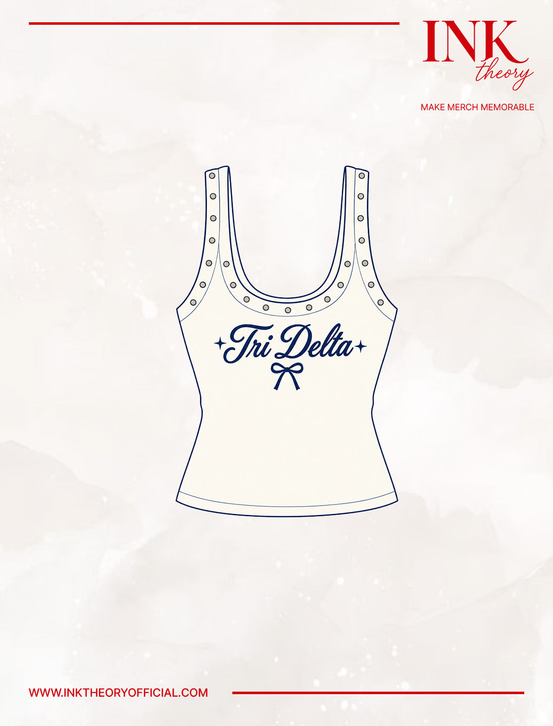 White Low Scoop Neck Tank