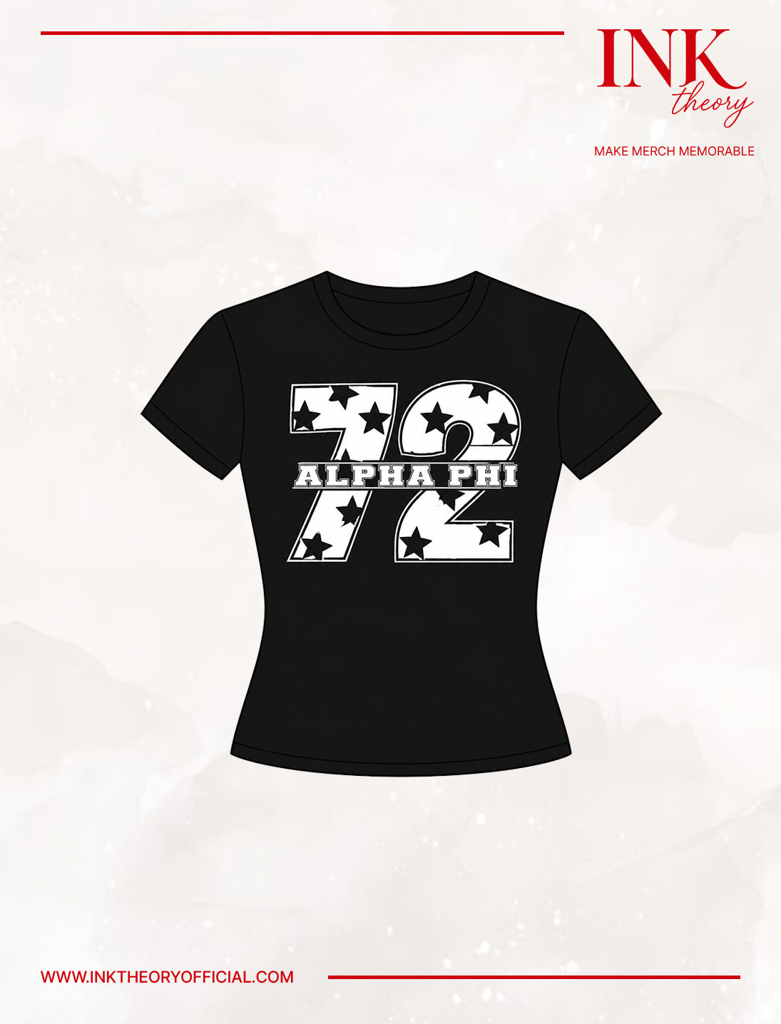 Black Baby Tee Sorority Tee