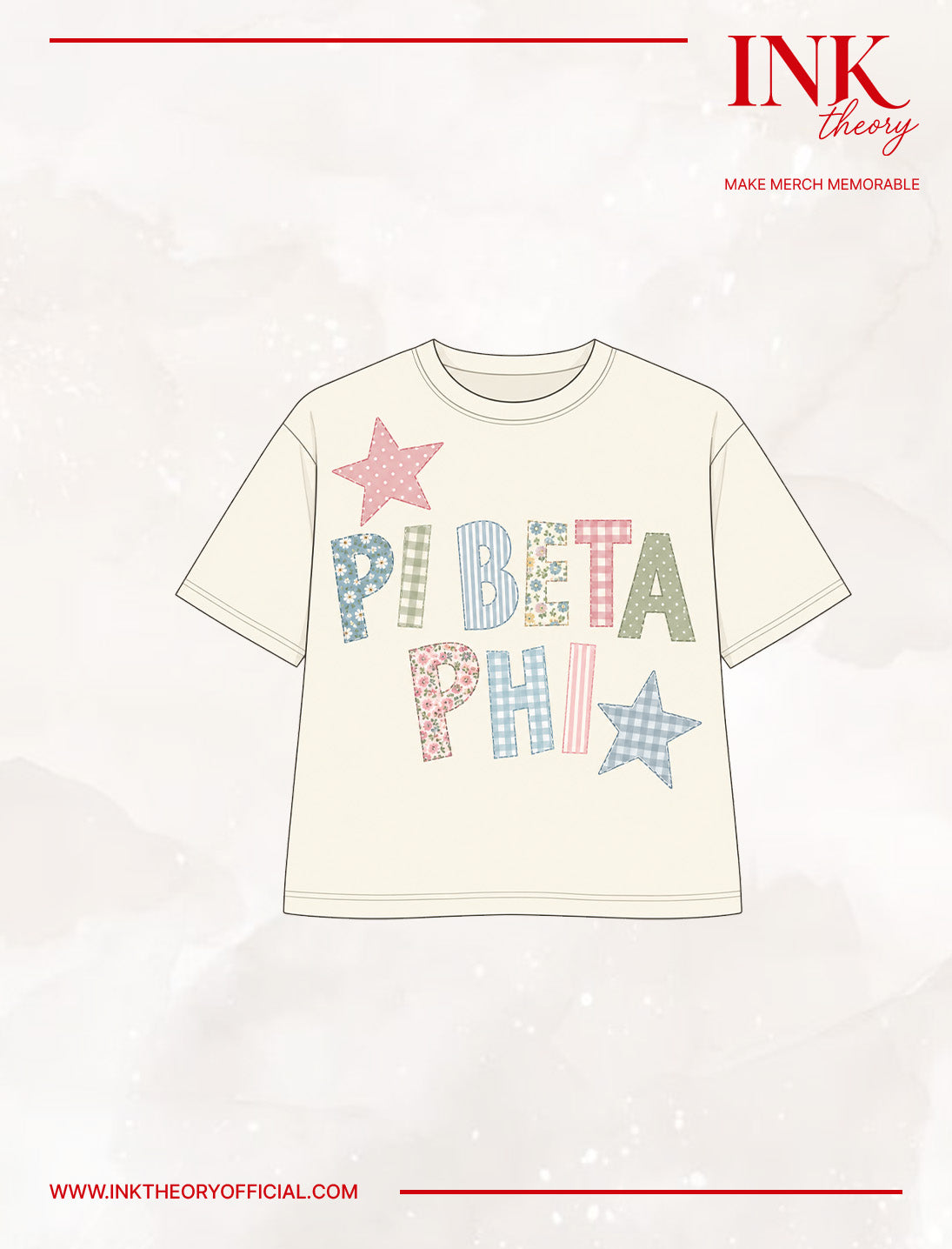 Cream Oversized Sorority Tee