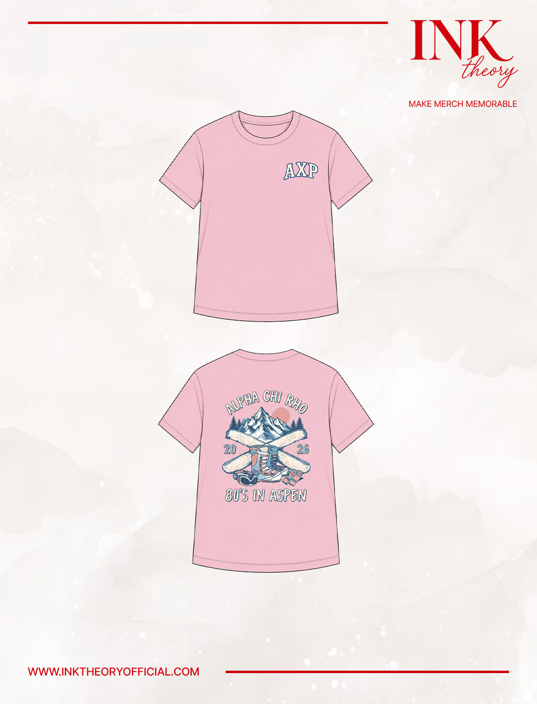Light Pink Frat Tee