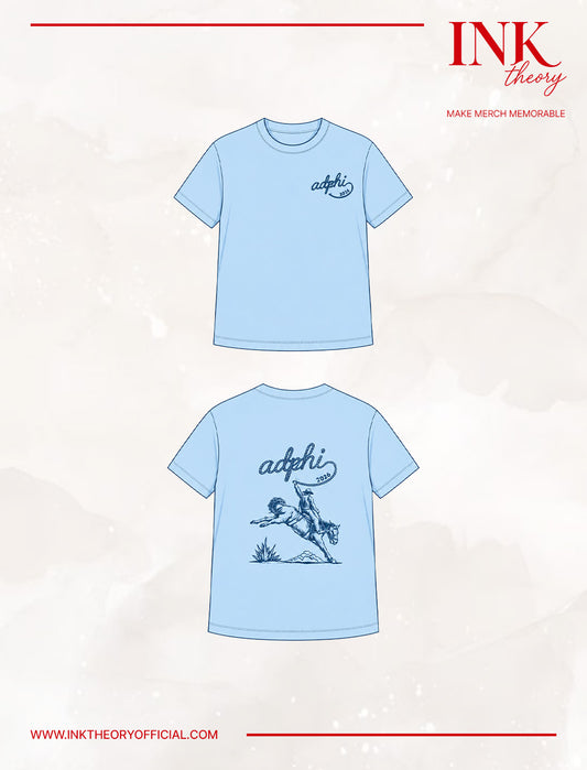 Light Blue Frat Tee