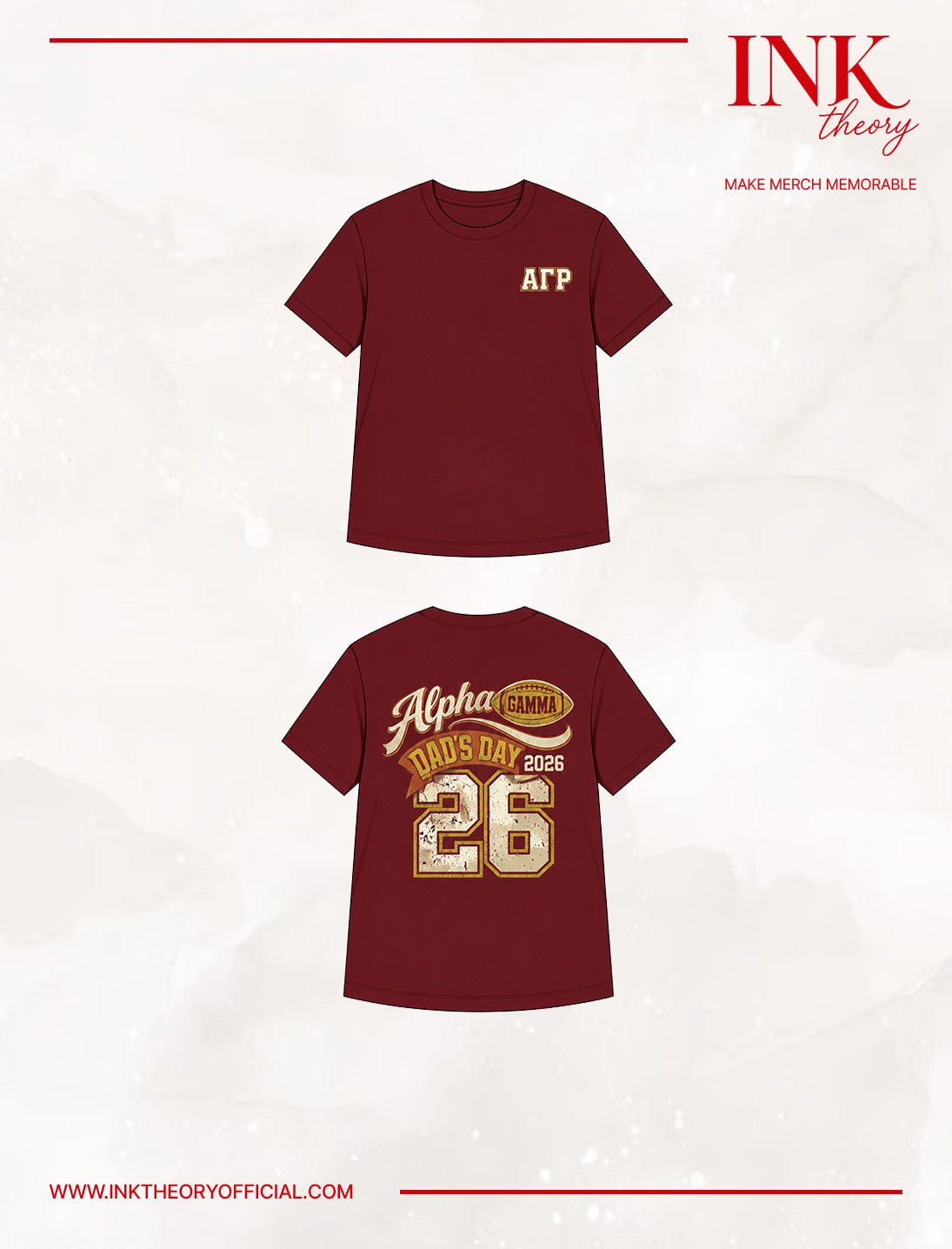 Maroon Frat Tee 2