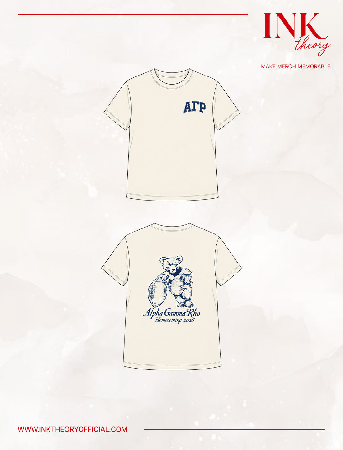 White Frat Tee