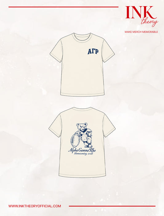 White Frat Tee