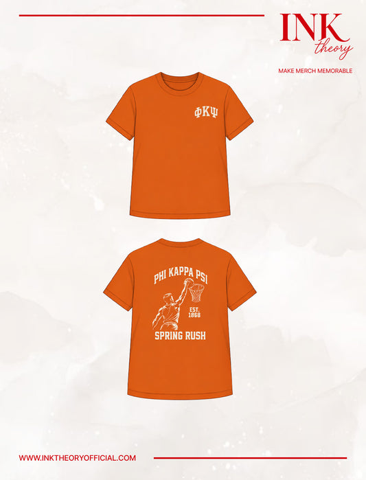 Orange Frat Tee